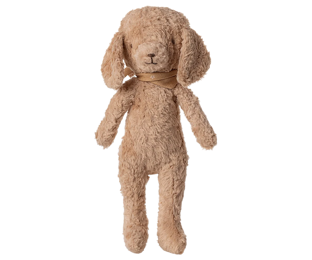 Poodle dog, Vintage plush - Dusty powder