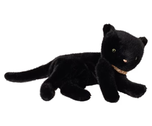 Sleeping kitten plush, Medium - Black