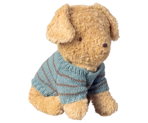 Puppy supply, Small, Knitted sweater - Dusty blue